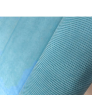 Velours côtelé d'ameublement - Huggy Turquoise