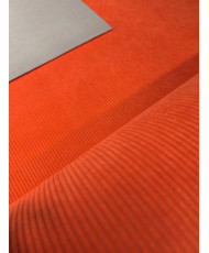 Velours côtelé d'ameublement - Huggy Orange spicy