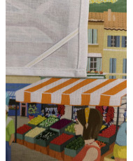 Torchon coton - Balade au marché