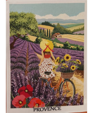 Torchon coton - Champs de Lavande