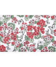 Toile coton-Geranium