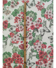 Toile coton-Geranium