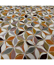 Tissu coton “Sarek” – Motif floral géométrique