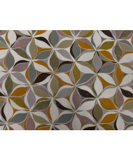 Tissu coton “Sarek” – Motif floral géométrique