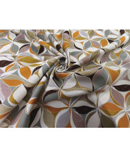 Tissu coton “Sarek” – Motif floral géométrique