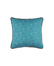 Tissu 100 % coton “Hirondelles” – Motif oiseaux noir et blanc