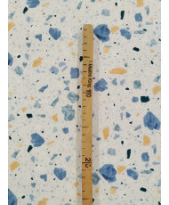 Cretonne-Terrazzo bleu