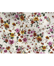 “Champêtre Bohème” – Tissu coton fleuri multicolore