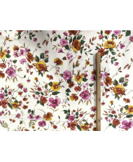 “Champêtre Bohème” – Tissu coton fleuri multicolore