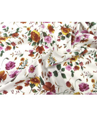 “Champêtre Bohème” – Tissu coton fleuri multicolore
