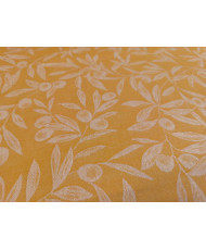 copy of Tissu jacquard enduit motif oliviers – 100% coton – Largeur 183 cm – Beige et écru