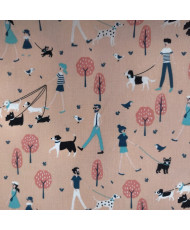 Tissu cretonne "Parc" -...