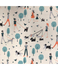 Tissu cretonne "Parc" -...