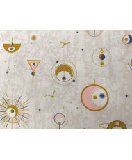 Solar system tissu coton polyester