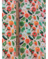 Toile enduite Veggie 3D-140 cm