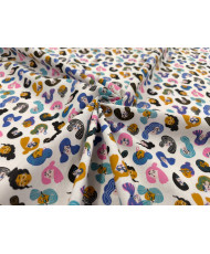 copy of Tissu coton imprimé - Persépolis - bleu
