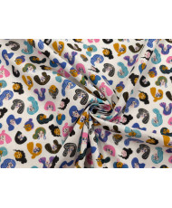 copy of Tissu coton imprimé - Persépolis - bleu
