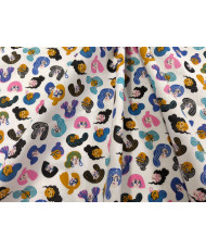 copy of Tissu coton imprimé - Persépolis - bleu