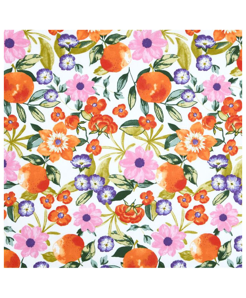 Toile de coton enduite - Melocoton