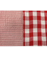 Matelassé Coton "célestin-Simone"  Rouge