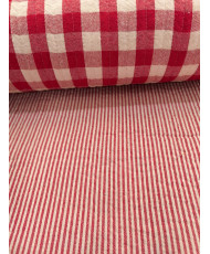 Matelassé Coton "célestin-Simone"  Rouge