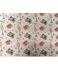 Toile aspect lin - Couture