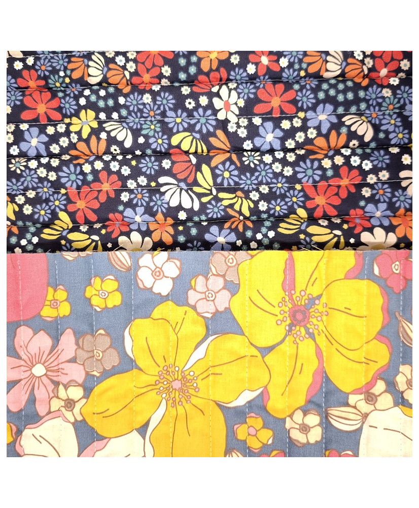 Coupon -Tissu Matelassé Mamish - 25 cm