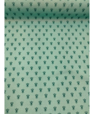 Coupon Cretonne Provençal semi bleu - 65 cm