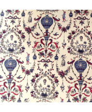 Coupon Limoges - Bachette 100% coton - Bleu 80 cm
