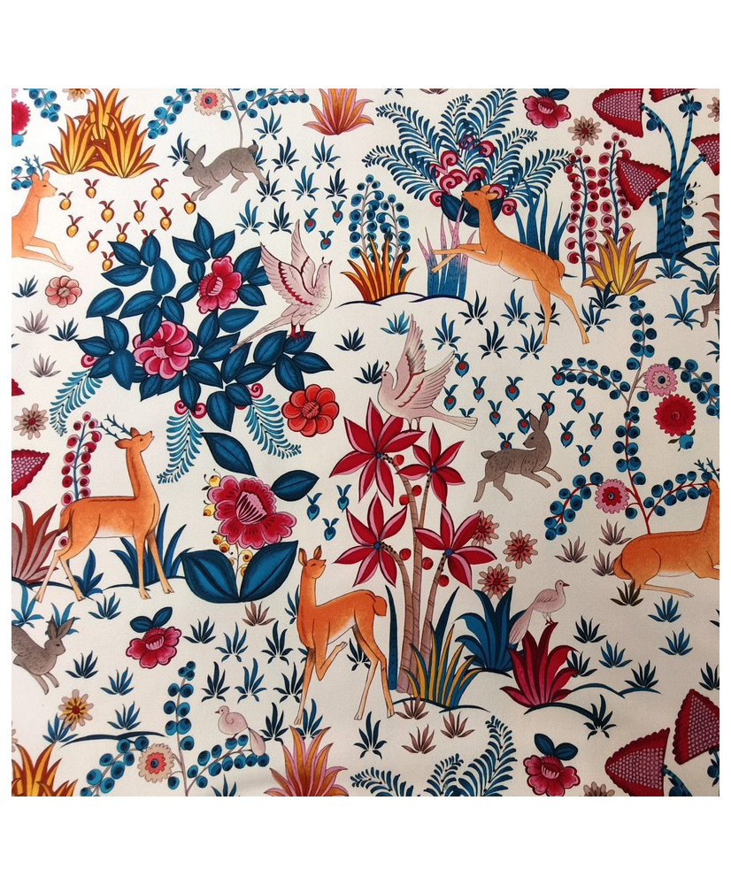 Tissu coton imprimé "Paradis Island" - THEVENON