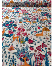 Tissu coton imprimé "Paradis Island" - THEVENON
