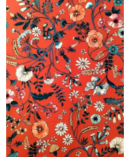 Toile coton 1/2 panama-Jardins des Secrets-Tomette