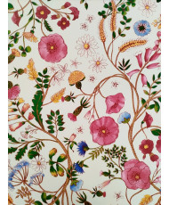 Toile coton 1/2 panama-Jardins des Secrets-Ecru