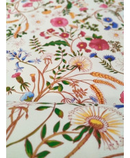 Toile coton 1/2 panama-Jardins des Secrets-Ecru