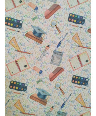 Coton-SCHOOL- 140 cm de large