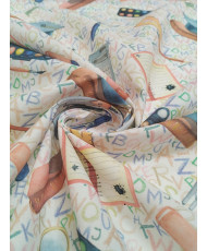 Coton-SCHOOL- 140 cm de large