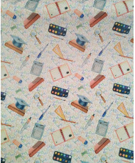 Coton-SCHOOL- 140 cm de large