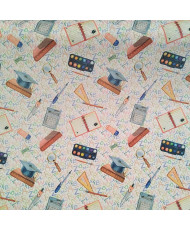 Coton-SCHOOL- 140 cm de large