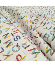 Coton-ABC coloré- 140 cm de large