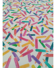 Coton-Crayons magiques- 140 cm de large
