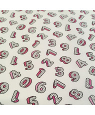 Coton-Numbers- 140 cm de large