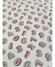Coton-Numbers- 140 cm de large