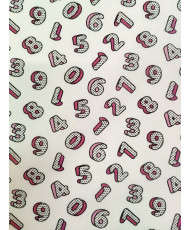 Coton-Numbers- 140 cm de large