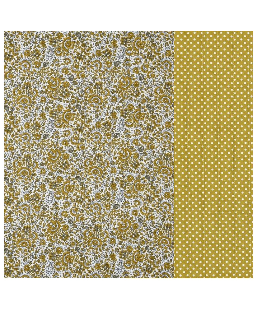 Tissu Matelassé réversible Anaya