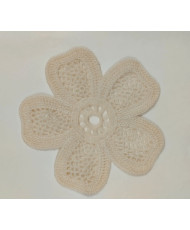 copy of Fleur Bohème en Crochet Écru-Modèle 1