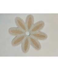 copy of Fleur Bohème en Crochet Écru-Modèle 1