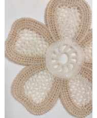 copy of Fleur Bohème en Crochet Écru-Modèle 1