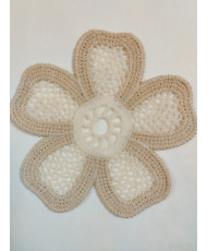 copy of Fleur Bohème en Crochet Écru-Modèle 1