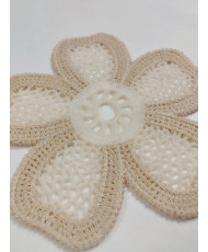copy of Fleur Bohème en Crochet Écru-Modèle 1
