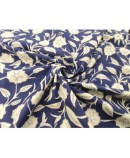 Voile de coton indien "Taj-Mahal" Indigo